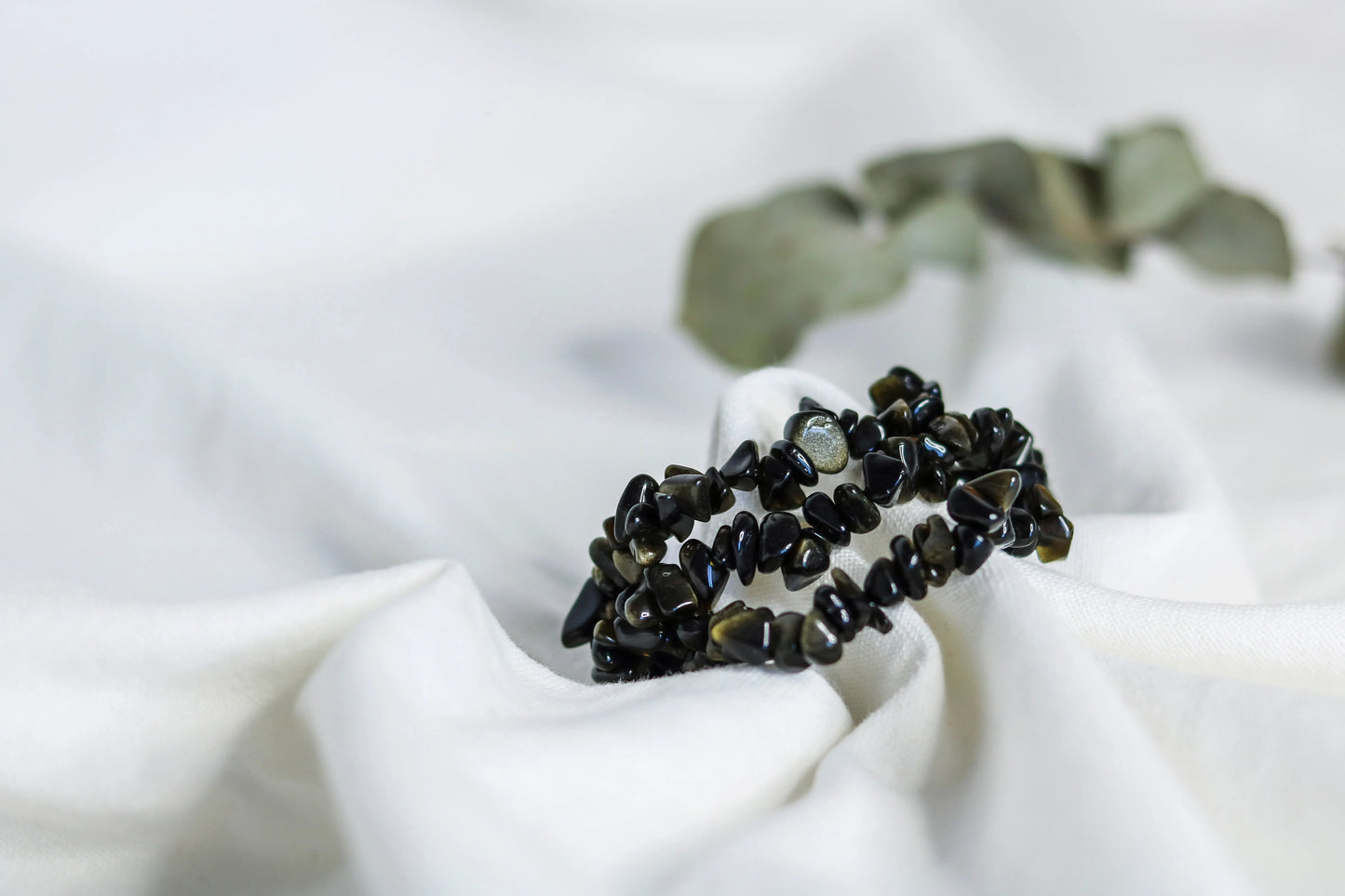 Golden Obsidian Bracelet ✨ Protection Transformation Stability