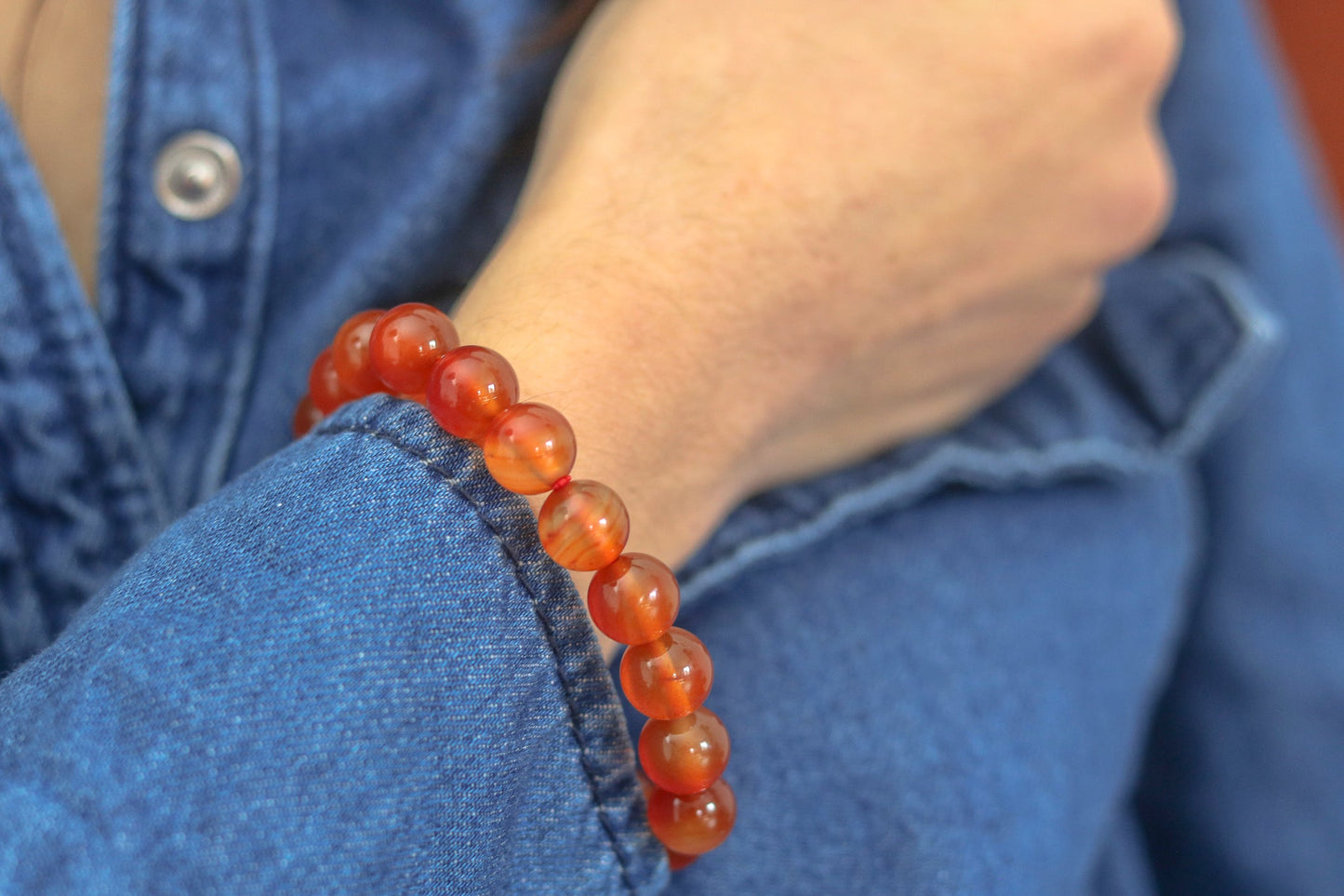 Tiger Eye bead bracelet 🌟 Strength Determination Protection