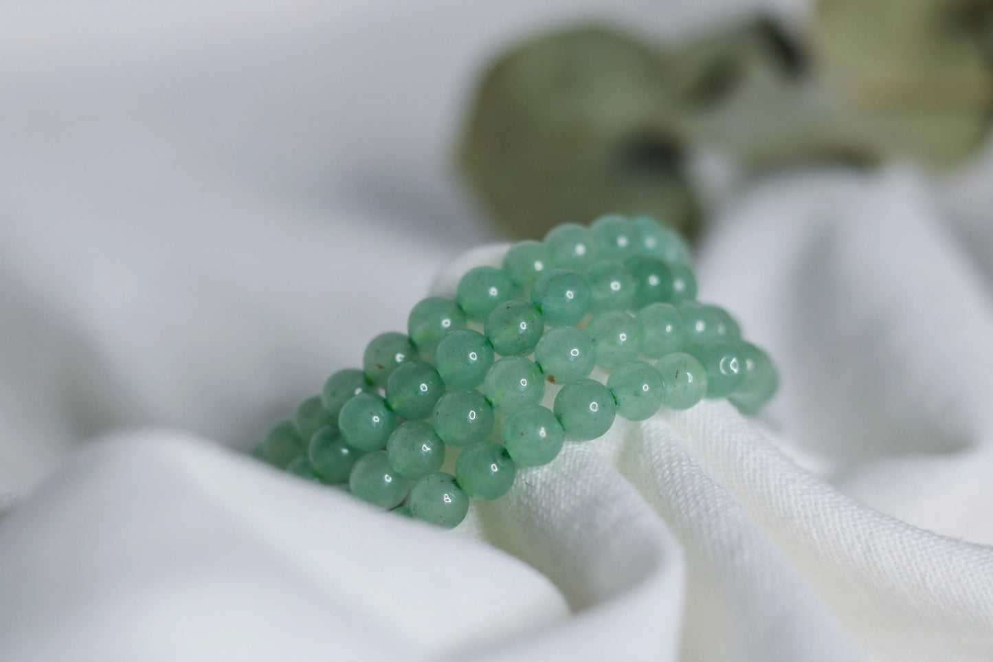 Green Aventurine Children's Beaded Bracelet ✨Good Luck Love Calm