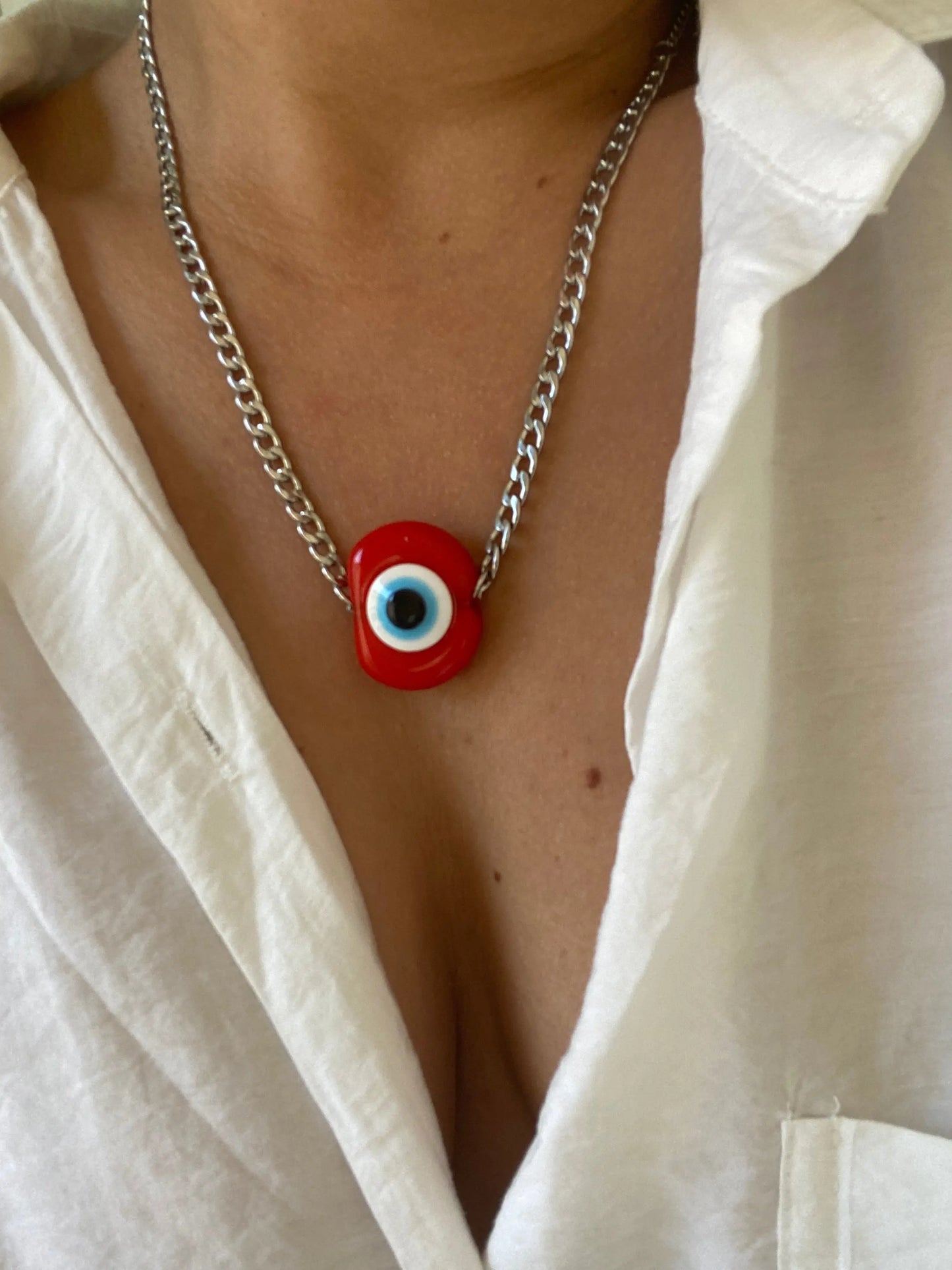 Collier Lucky Witch 🧿 Argent - GrigriMagic