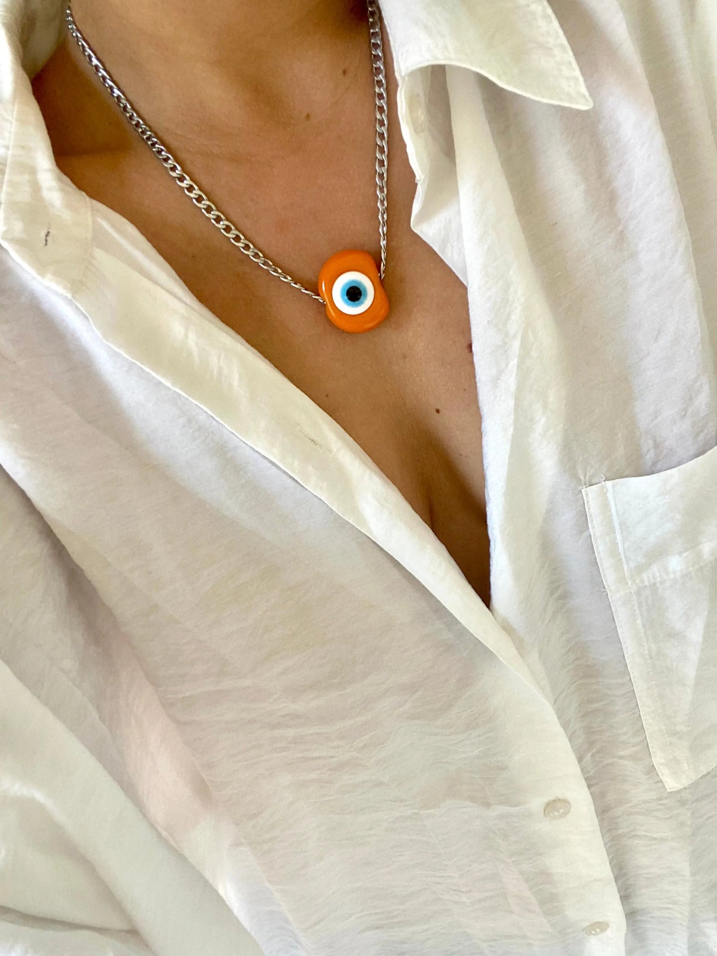 Collier Lucky Witch 🧿 Argent - GrigriMagic