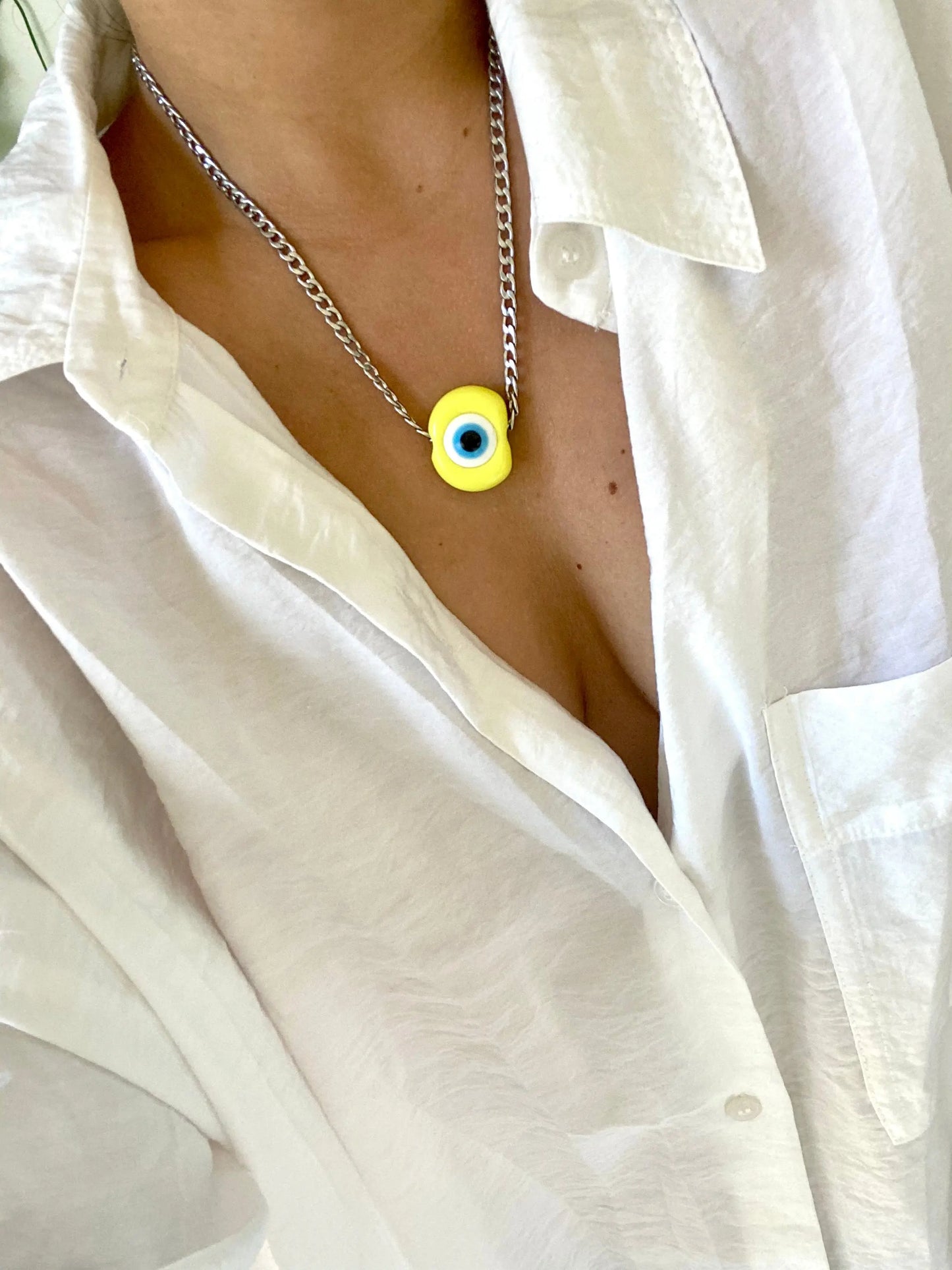 Collier Lucky Witch 🧿 Argent - GrigriMagic