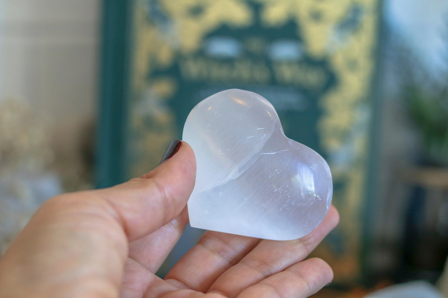 Grigri Large Selenite Heart ❤️ Purity & Peace