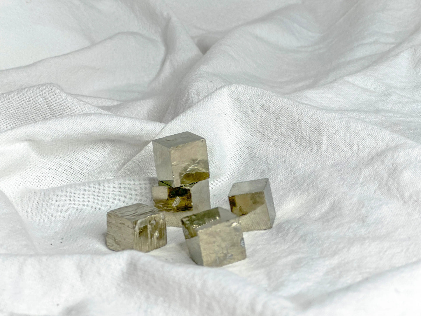 Pyrite Cube ✨ Abundance & Protection