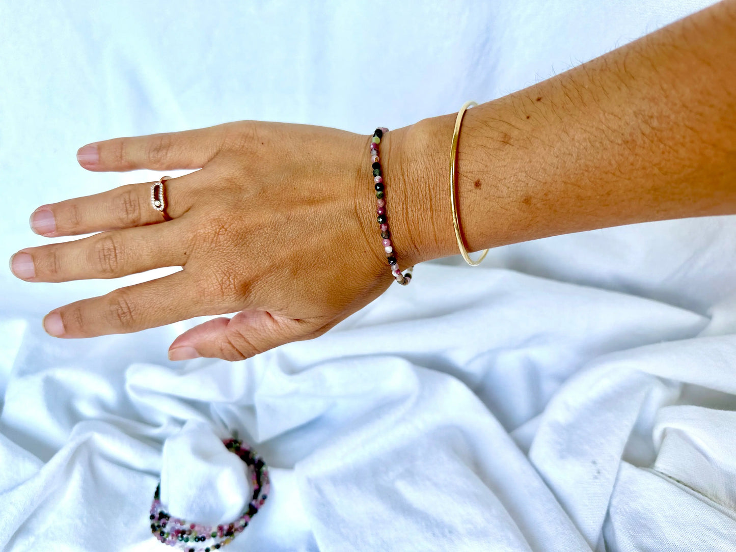 Bracelet facetté Tourmaline ✨ Protection Ancrage Sécurité - GrigriMagic