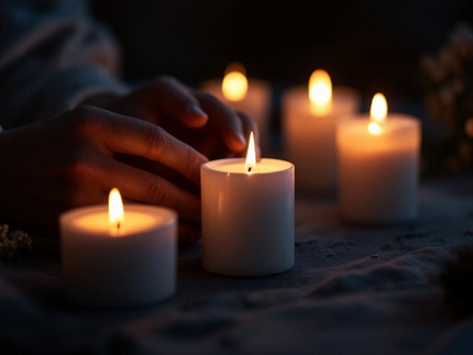 Femme méditant avec un collier Grigri Magic doré à l’or fin, symbole d’intuition et de protection, création artisanale faite main en Provence.