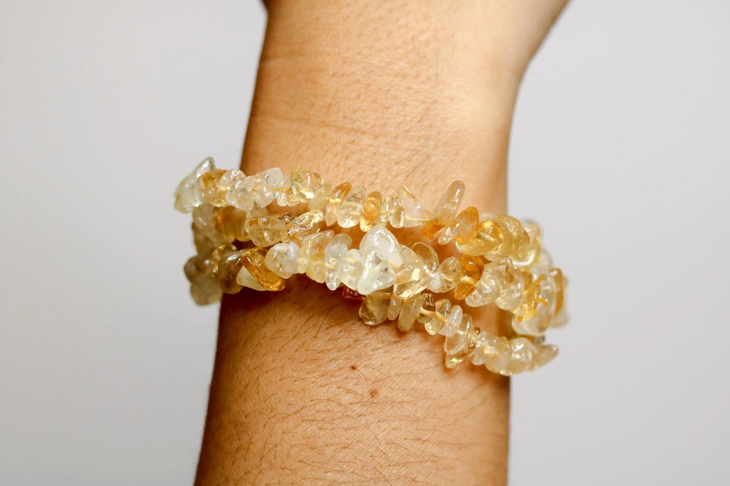 Bracelet Citrine chauffée ✨ Abondance, Force, Joie