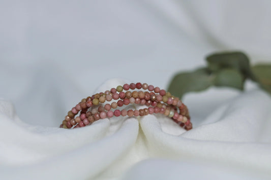 Faceted Rhodonite Bracelet ✨ Love Letting Go Trust