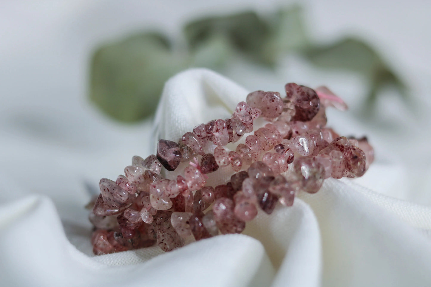 Strawberry Quartz Bracelet 🍓 Calm Love Harmony