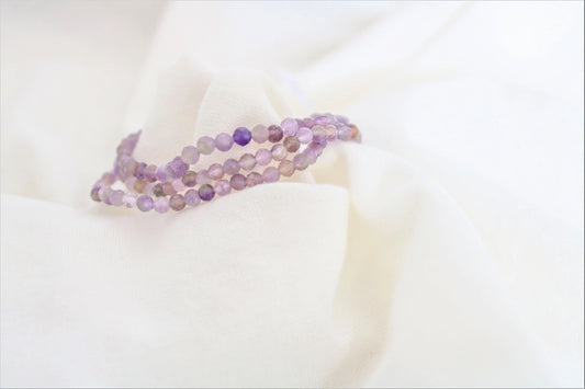 Amethyst faceted bracelet ✨ Protection, Balance, Wisdom.