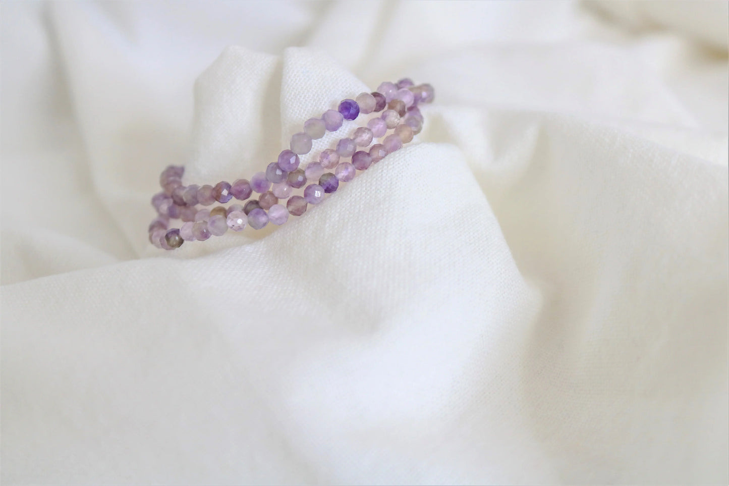 Amethyst faceted bracelet ✨ Protection, Balance, Wisdom.