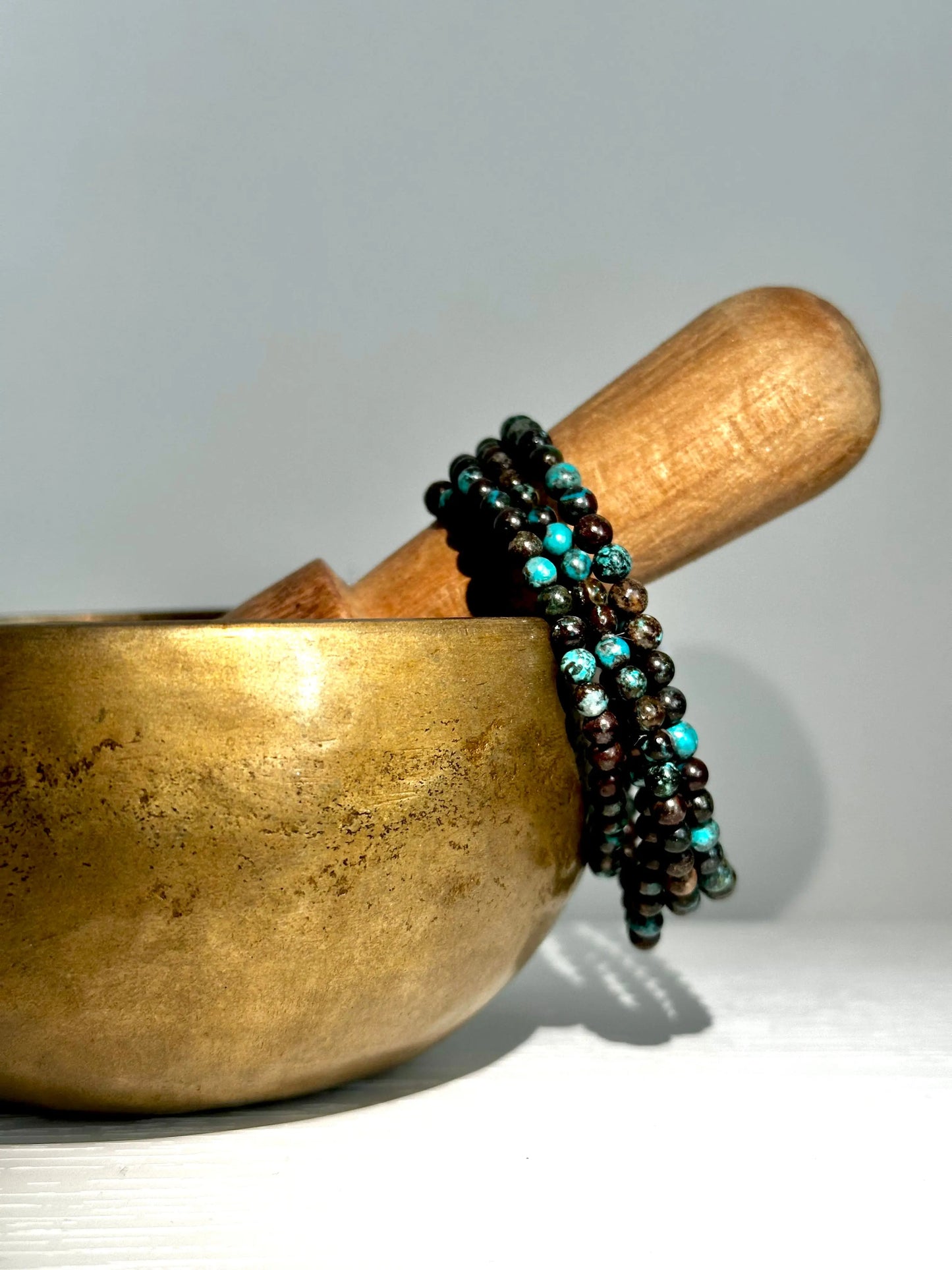 Chrysocolla bead bracelet ✨ Renewal Self-confidence Intuition 