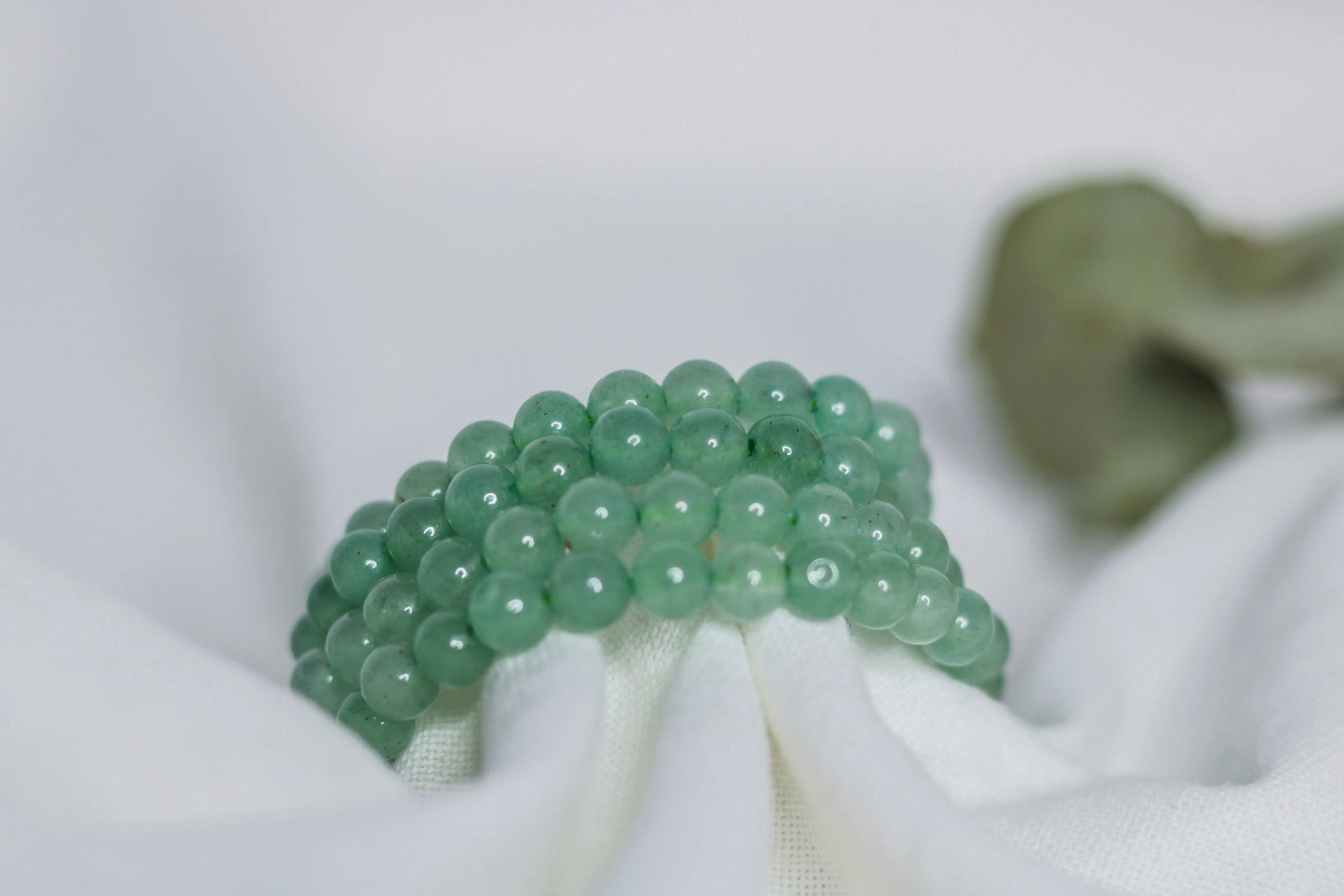 Green Aventurine Children's Beaded Bracelet ✨Good Luck Love Calm 