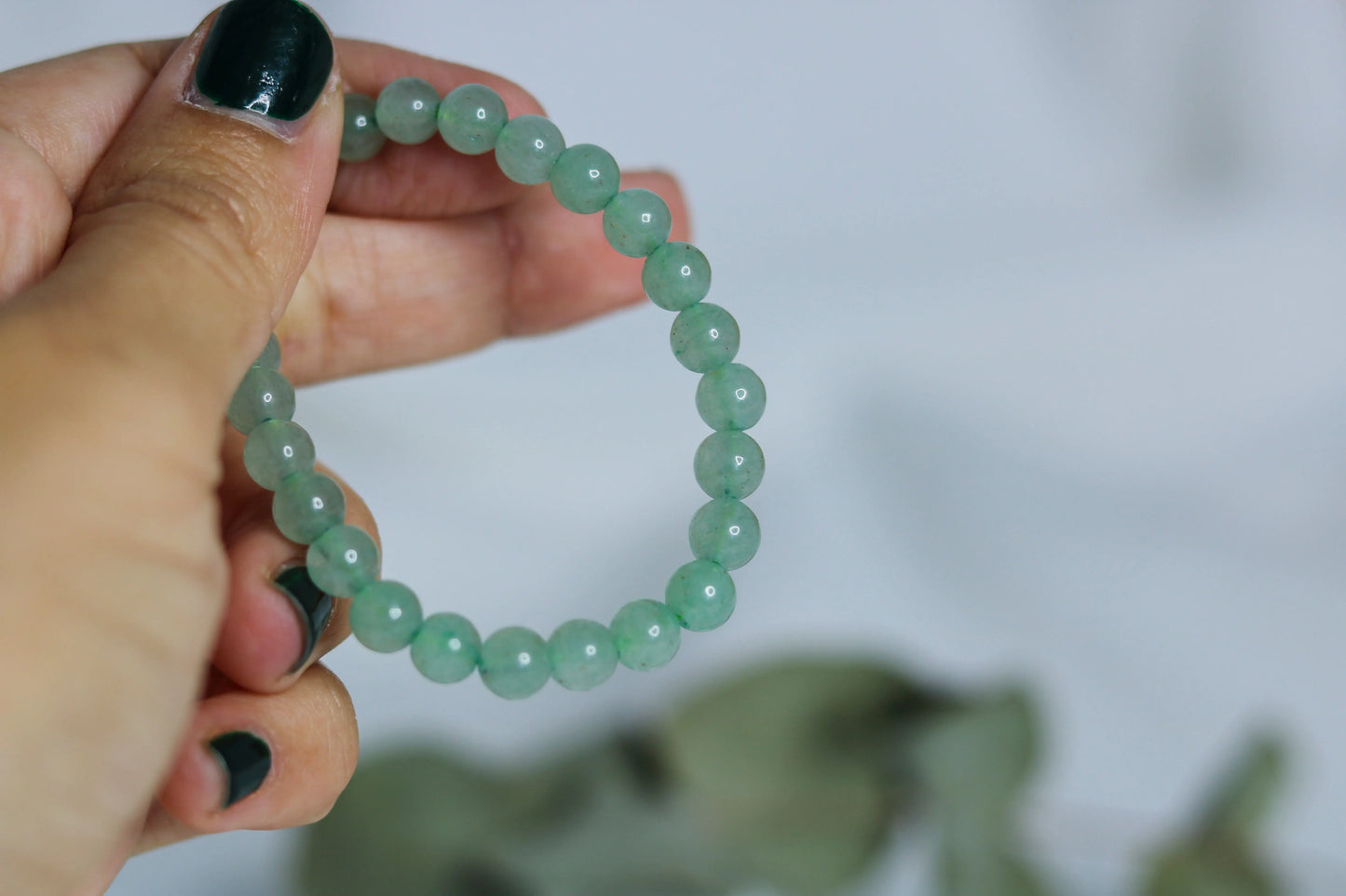 Green Aventurine Children's Beaded Bracelet ✨Good Luck Love Calm 