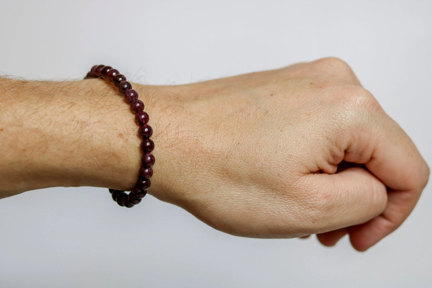 Red Garnet beaded bracelet 🌟 Protection Balance Courage