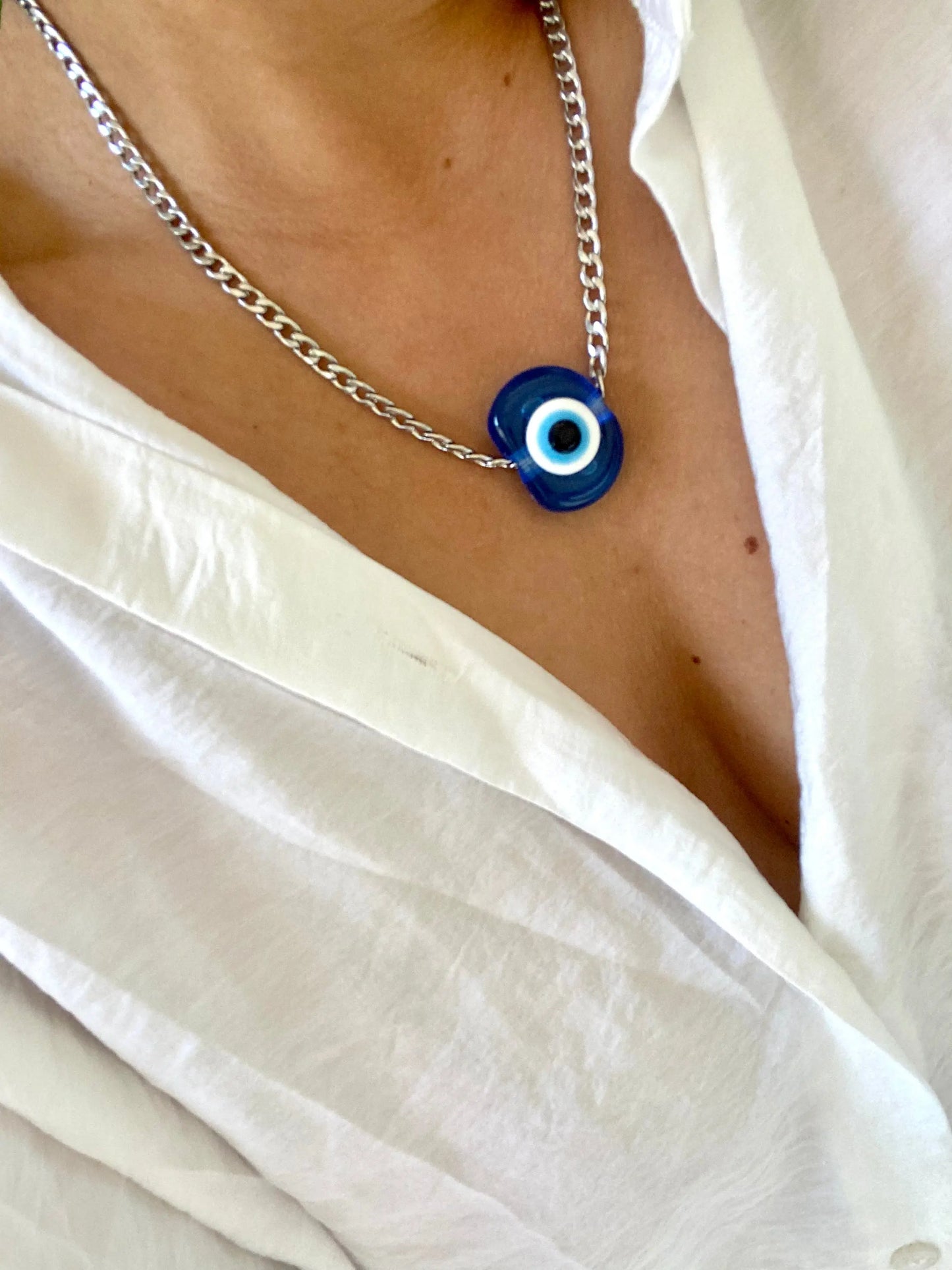 Collier Lucky Witch 🧿 Argent - GrigriMagic 