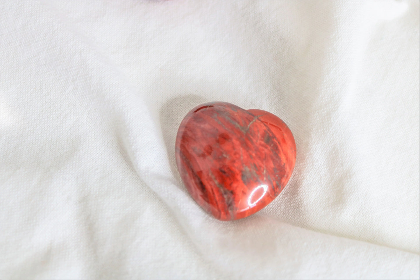 Grigri Red Jasper Heart ❤️ Protection &amp; Courage