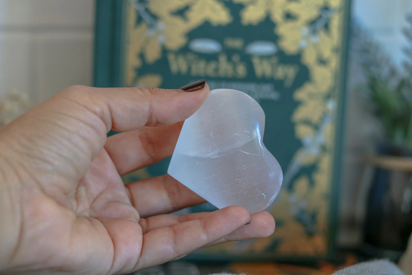 Grigri Large Selenite Heart ❤️ Purity &amp; Peace