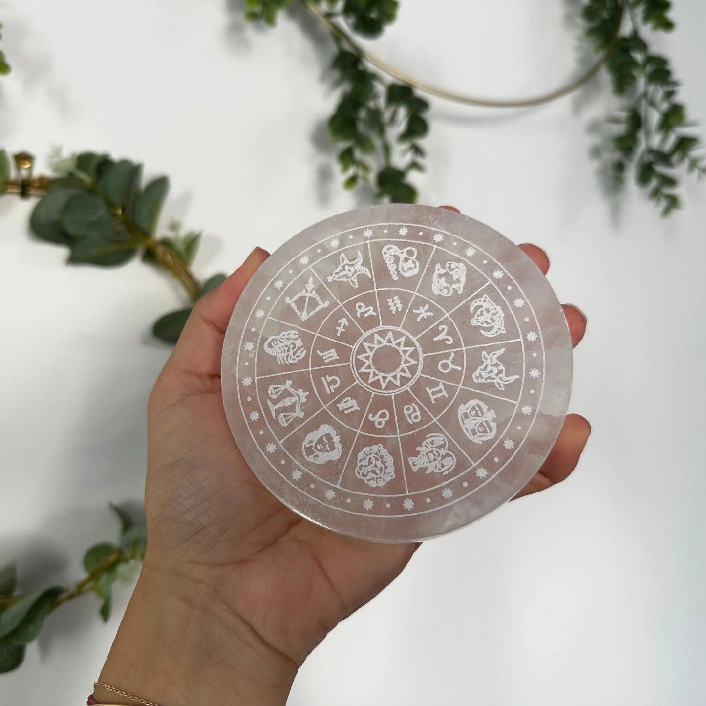 Plaque de Selenite Zodiac