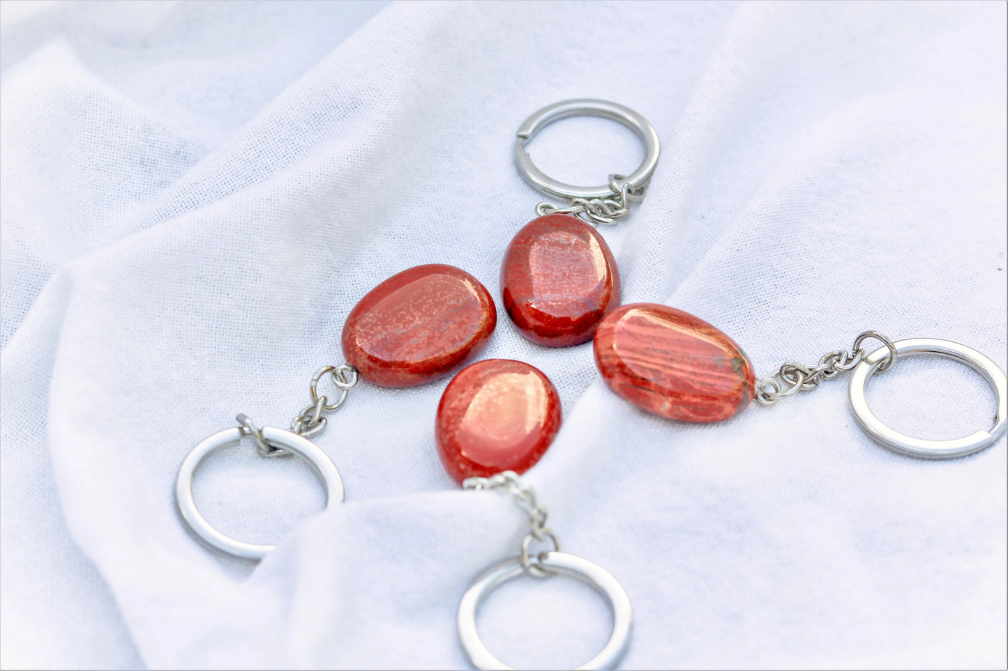 Red Jasper key ring ✨Confidence