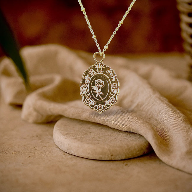 Collier Jardin Intérieur GrigriMagic – bijou talisman artisanal fabriqué à la main en France