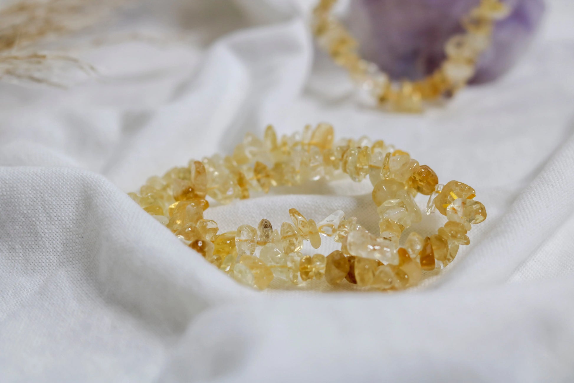 Bracelet Citrine chauffée ✨ Abondance, Force, Joie - GrigriMagic