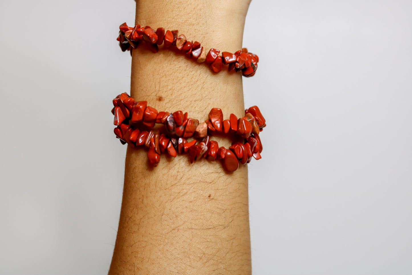 Bracelet Jaspe rouge ✨Ancrage, Protection, Équilibre.