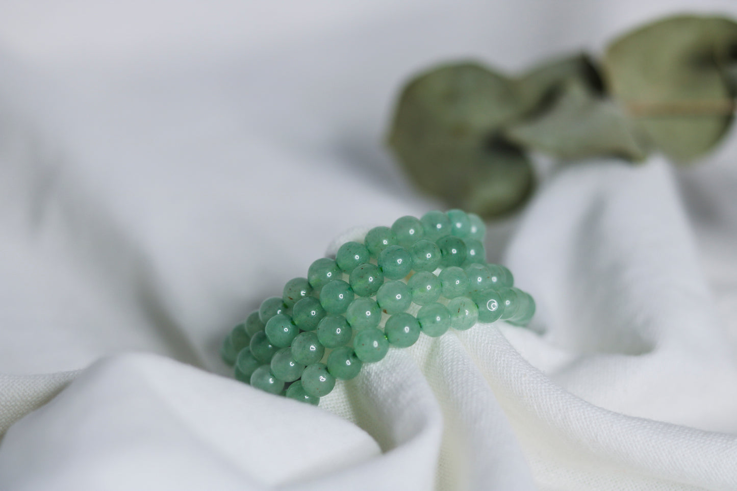 Bracelet perles Enfant Aventurine Verte ✨Porte Bonheur Amour Calme