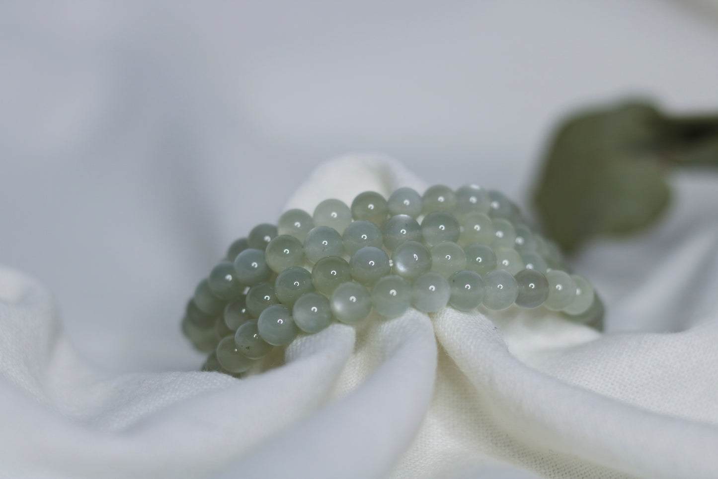 Bracelet perles Pierre De Lune beige🌟 Intuition Inspiration Harmonie