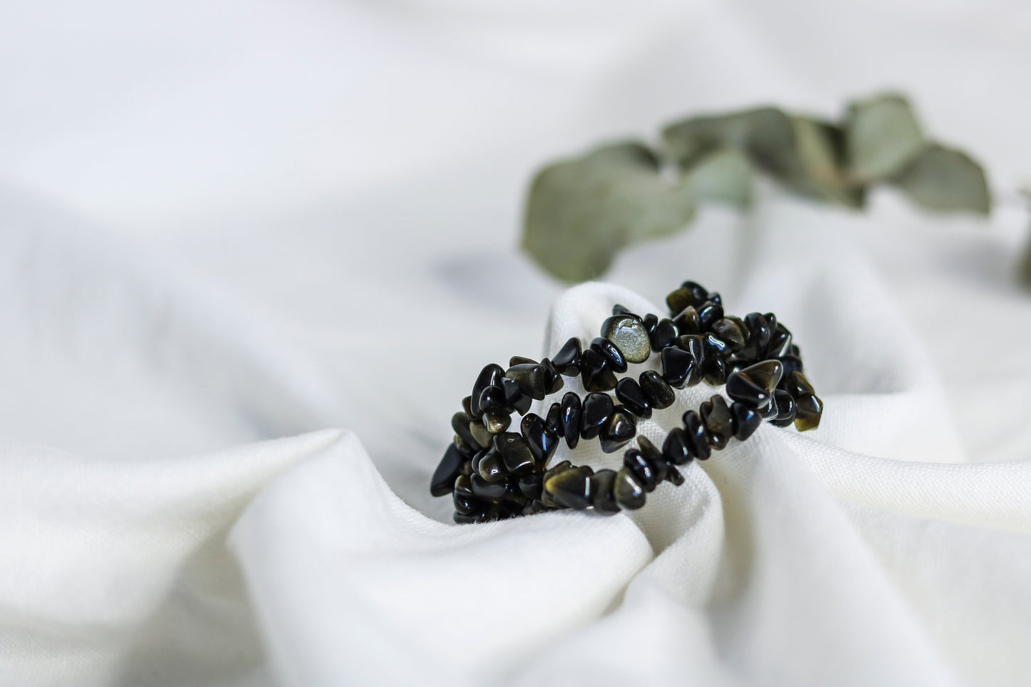 Bracelet Obsidienne dorée ✨ Protection Transformation Stabilité