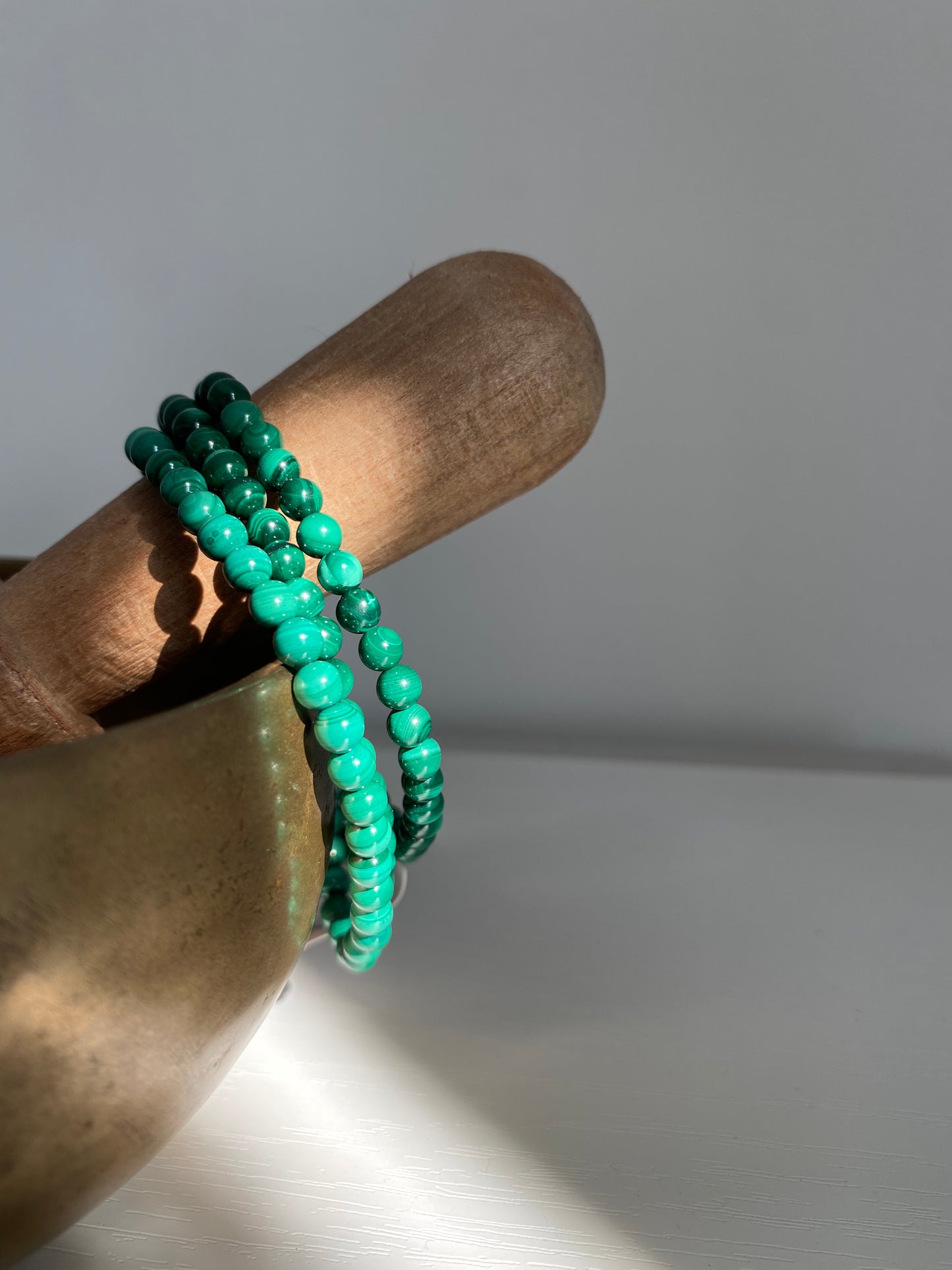 Bracelet perle Malachite ✨ Protection force lâcher prise