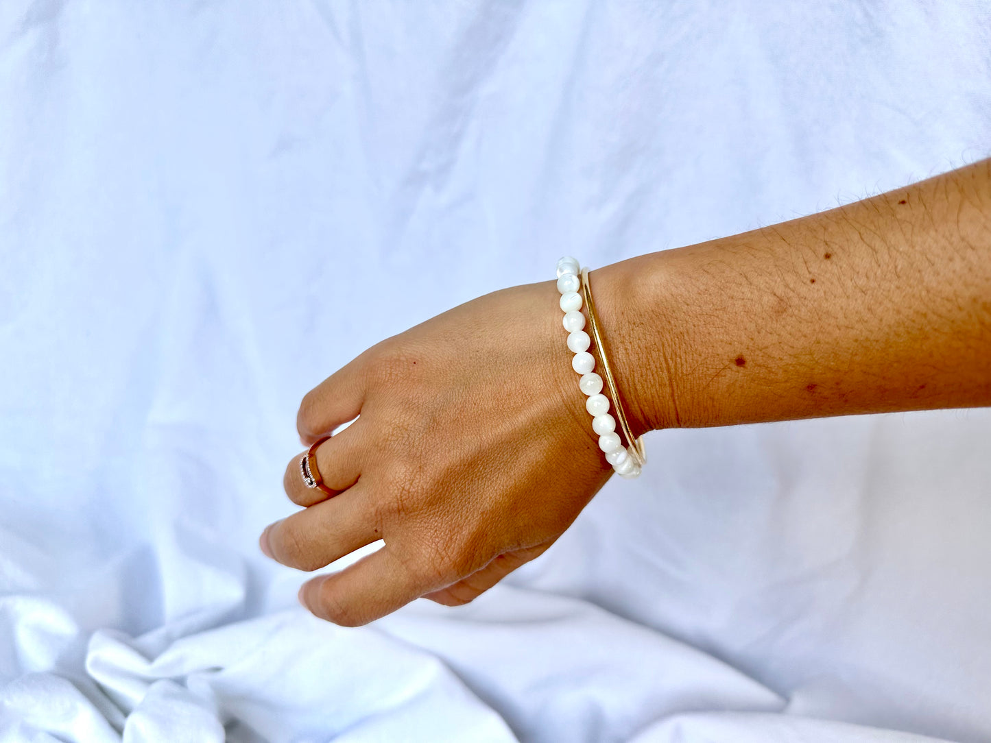 Bracelet perles Nacre ✨Intuition Calme Confiance