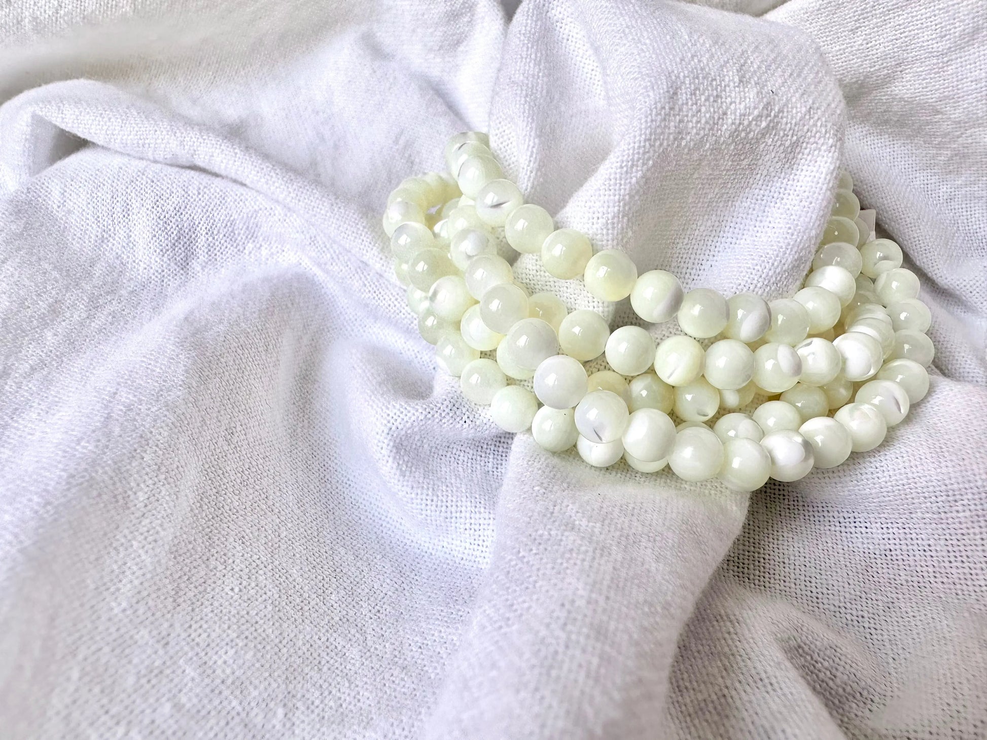 Bracelet perles Nacre ✨Intuition Calme Confiance - GrigriMagic